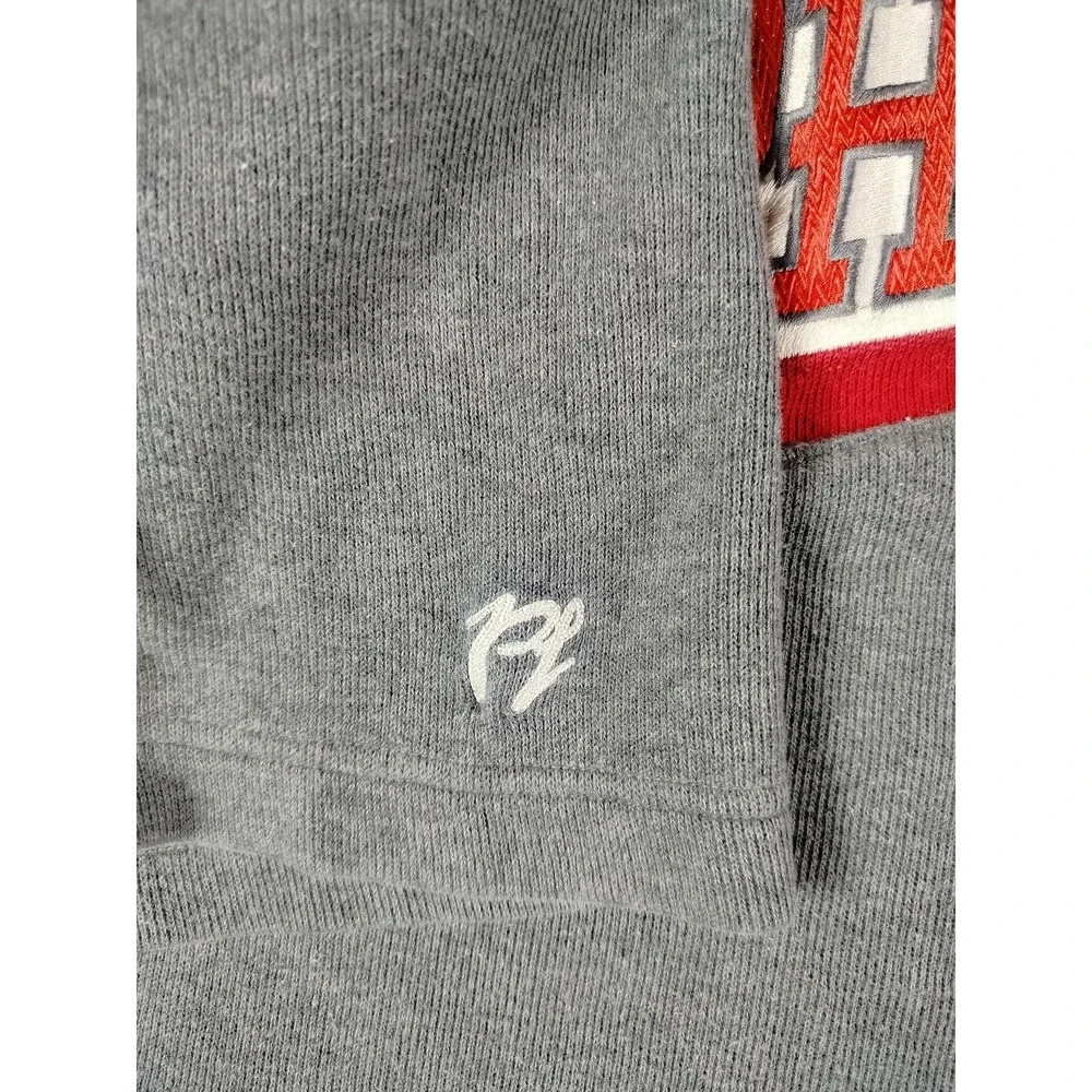 Vintage Phat Farm PF 92 Sweater Mens Large Gray‎ White Red Colorblock Streetwear